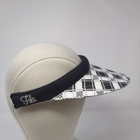 Fila Golf Sun Visor Cap Multicolor One Size Lightweight Embroidered Check - Picture 5 of 9